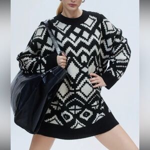 H&M Oversized Fair-aisle Sweater